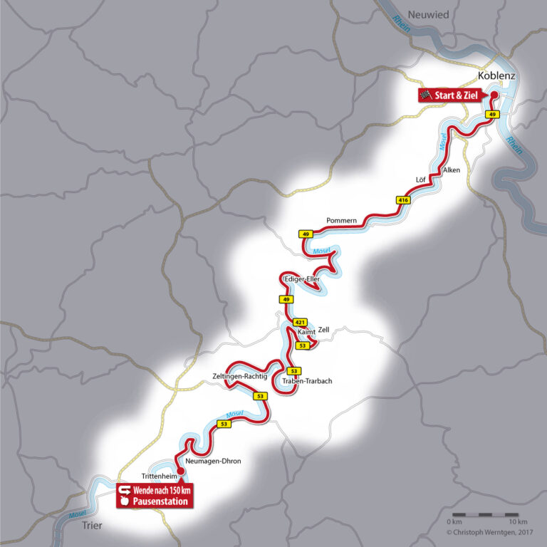 Spot auf den Canyon Night Ride, Radrennen an der Mosel